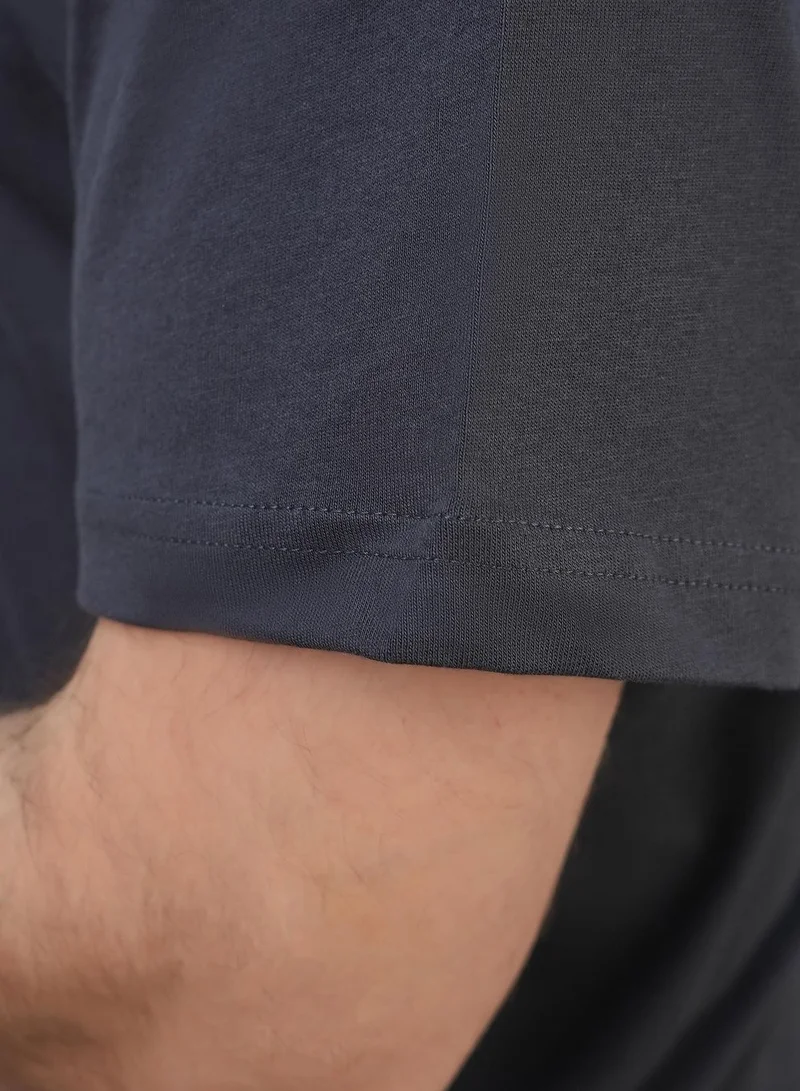 GIORDANO  Men's Slim Fit Cotton Jersey Message Print Tee for Men | Best Price UAE